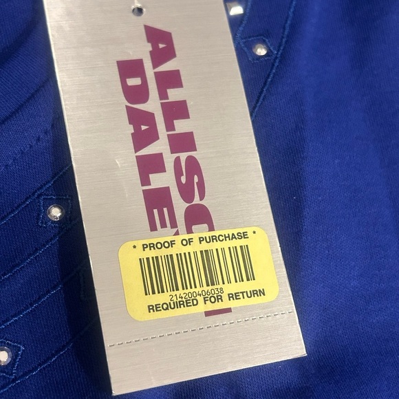 Allison Daley Blue Short Sleeve Boxy Tee - Picture 9 of 13